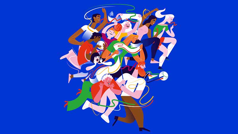 Artwork by Katarzyna Bogucka from Poland created for Visa’s Reimagine FIFA World Cup 2026 collaboration.